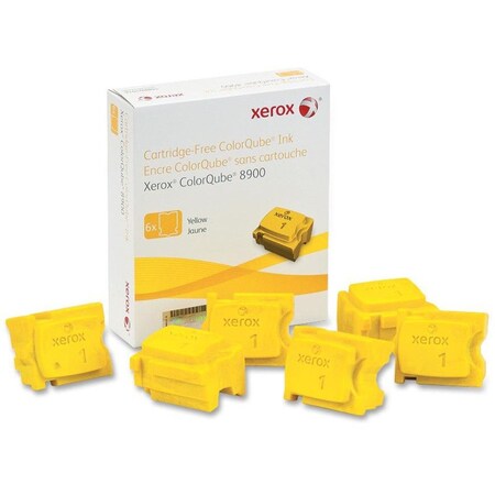 Xerox Solid Ink Yellow, Cq 8900(6 Sticks) 108R01016